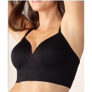 Truekind® Supportive Comfort Wireless Shaping Bra BLK Large